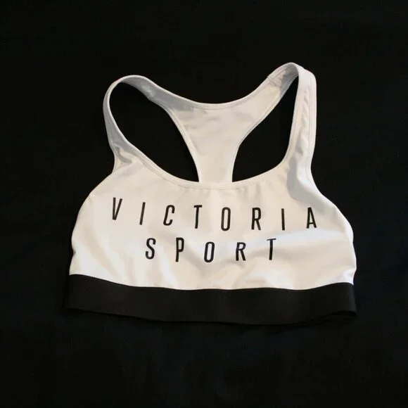 ✨2/$20 Victoria's Secret The Player Racerback Sports Bra Spellout XS H11442 - Picture 5 of 6